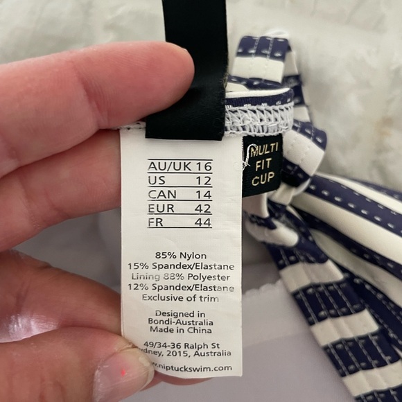 NipTuck Resortwear Striped One-Piece Swimsuit - Picture 9 of 11